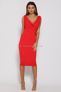 FLAME DRESS-RED